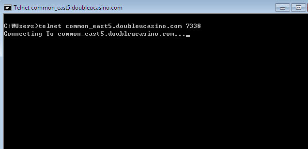 Write the address and port number the into black screen, and press Enter. (Try each port alternately,7338, 9339, 22001)